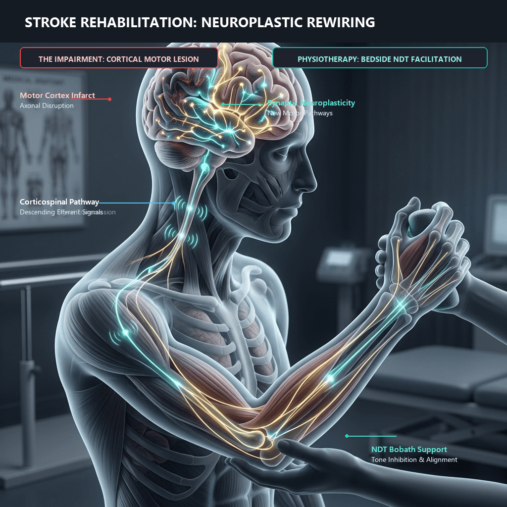 Stroke Cortical Lesion vs NDT Synaptic Motor Rewiring